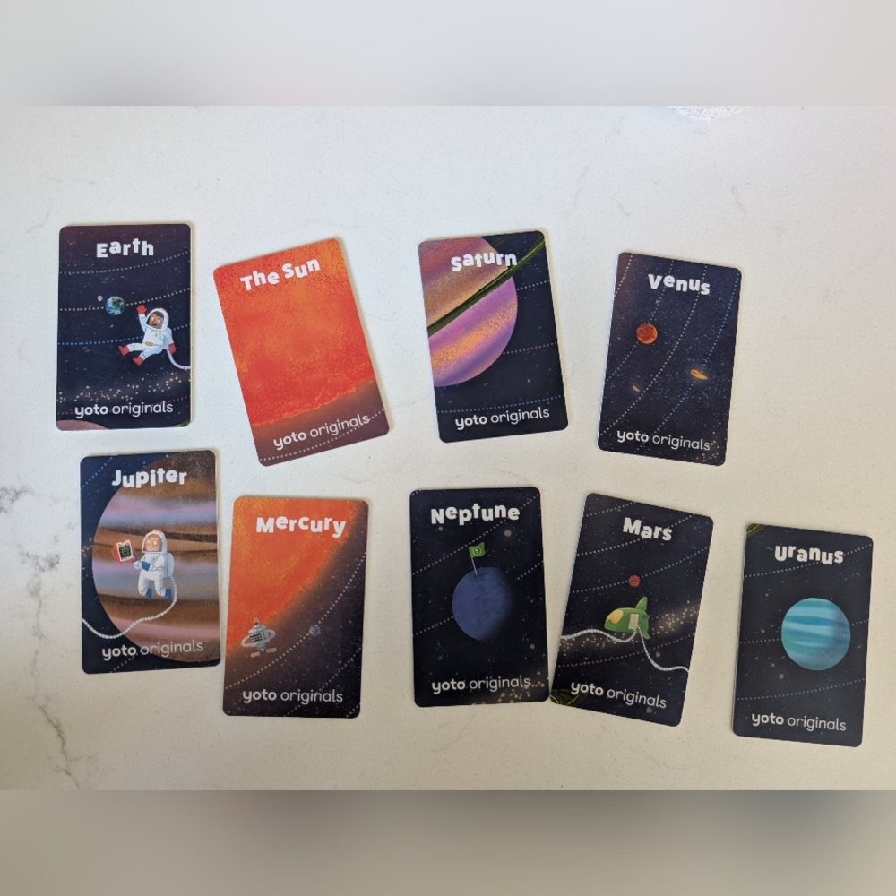 Yoto Originals Planetary Exploration Cards - Black and Multicolor